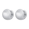 Fashion Solid Color Sterling Silver Plating Ear Studs 1 Pair