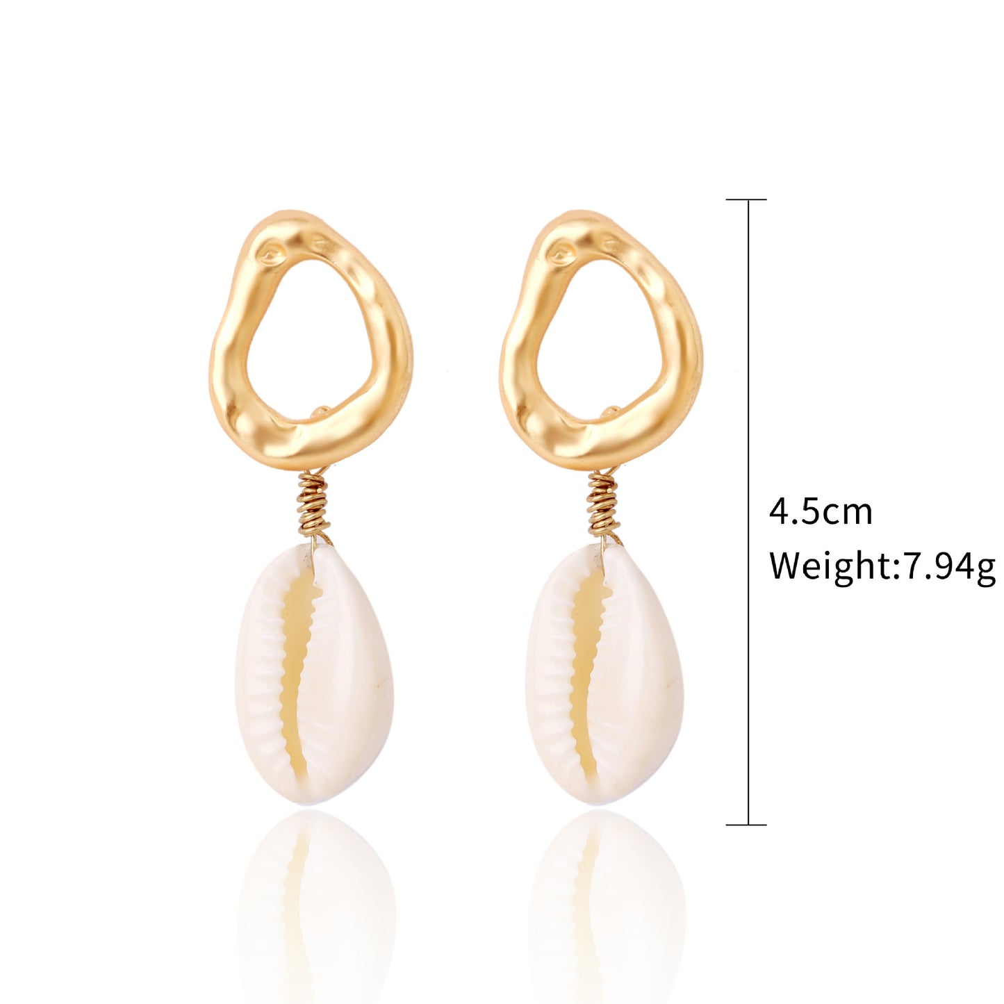 Fashion Shell Shell Inlaid Shell Artificial Pearls Women's Earrings 1 Pair