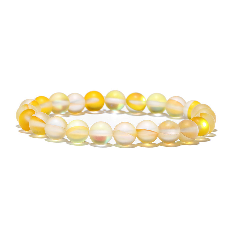 Simple Style Multicolor Moonstone Beaded Bracelets