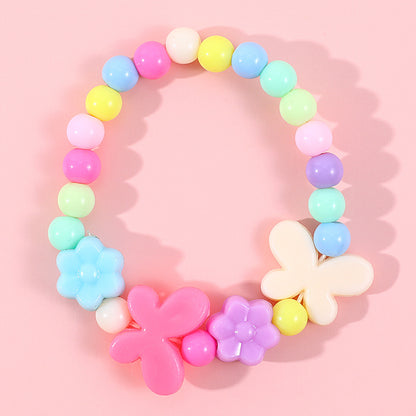 Cute Flower Arylic Girl's Bracelets Necklace