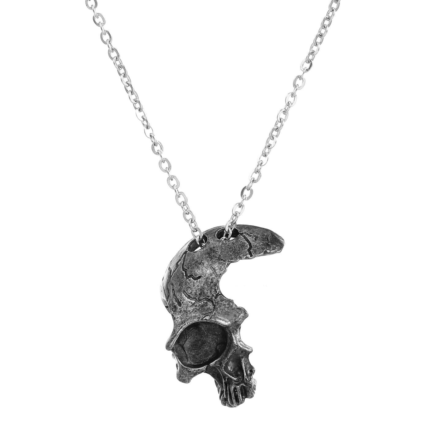 Gothic Skull Alloy Three-dimensional Unisex Pendant Necklace