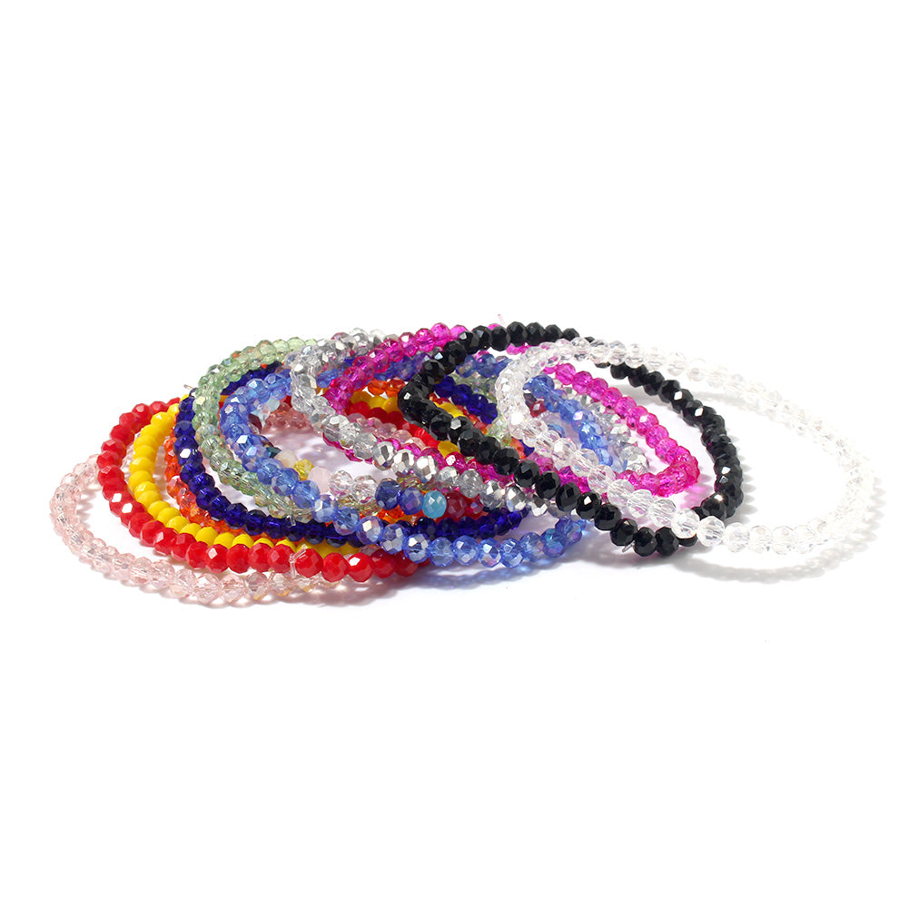 Simple Style Geometric Glass Wholesale Bracelets