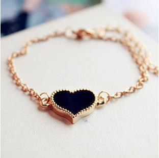 Fashion Heart Shape Alloy Plating Women's Bracelets