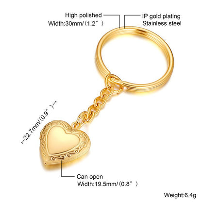 Simple Style Heart Shape Stainless Steel Plating Zircon Pendant Necklace 1 Piece