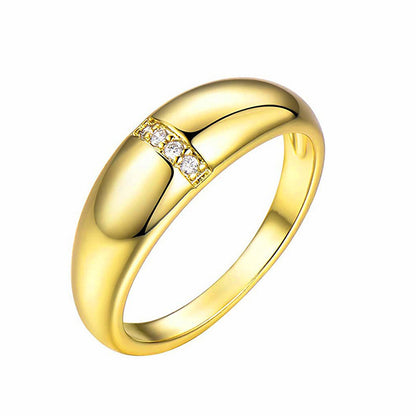 Fashion Star Brass Plating Zircon Rings