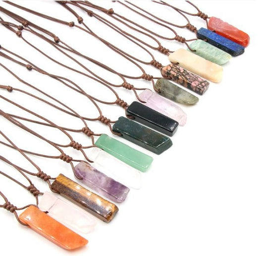 Fashion Square Crystal Pendant Necklace 1 Piece