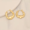 Fashion Round Stainless Steel Plating Earrings 1 Pair