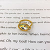 Modern Style Oval Copper Plating Inlay Artificial Gemstones Rings