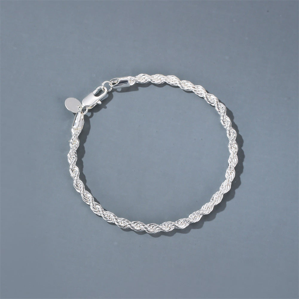 New Bracelet Best Selling Simple Woven Twist Bracelet Ladies Retro Metal Couple Bracelet Accessories Wholesale Gooddiy