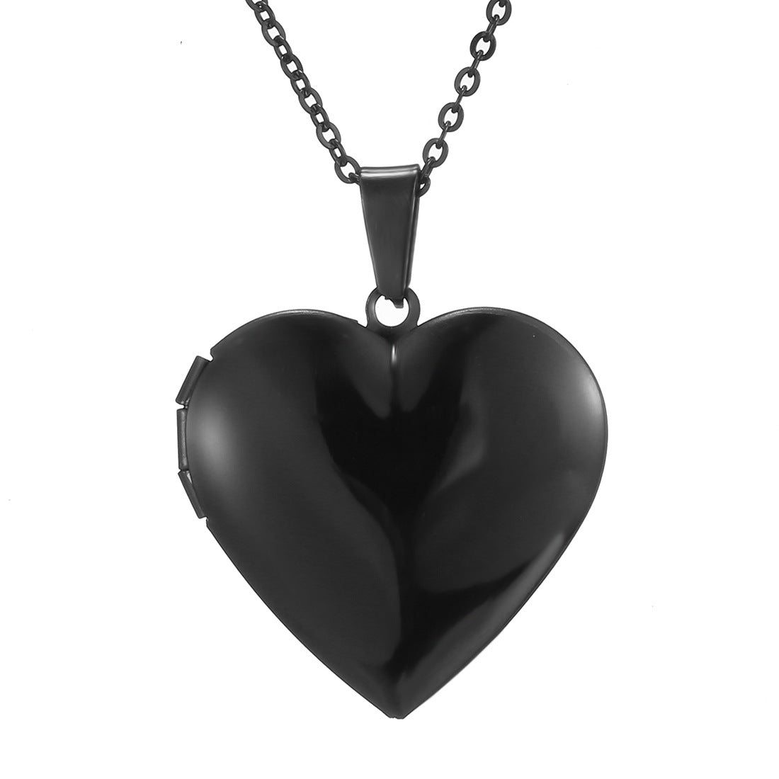 Simple Style Heart Shape Stainless Steel Plating Pendant Necklace 1 Piece