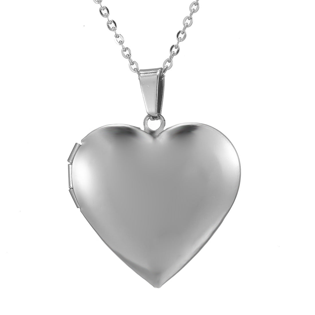 Simple Style Heart Shape Stainless Steel Plating Pendant Necklace 1 Piece