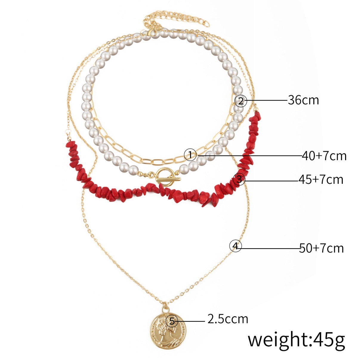 Ethnic Style Geometric Stone Beaded Plating Women's Necklace