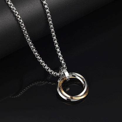 Fashion Geometric Titanium Steel Plating Pendant Necklace 1 Piece