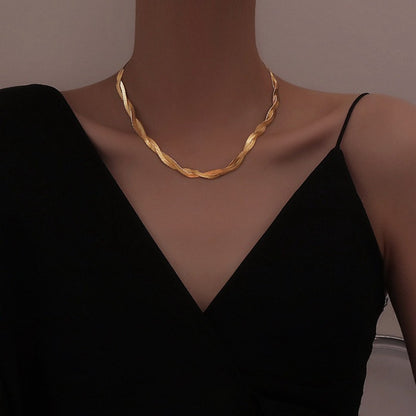 Wholesale Jewelry Fashion Geometric Stainless Steel 18K Gold Plated Plating Layered Necklaces