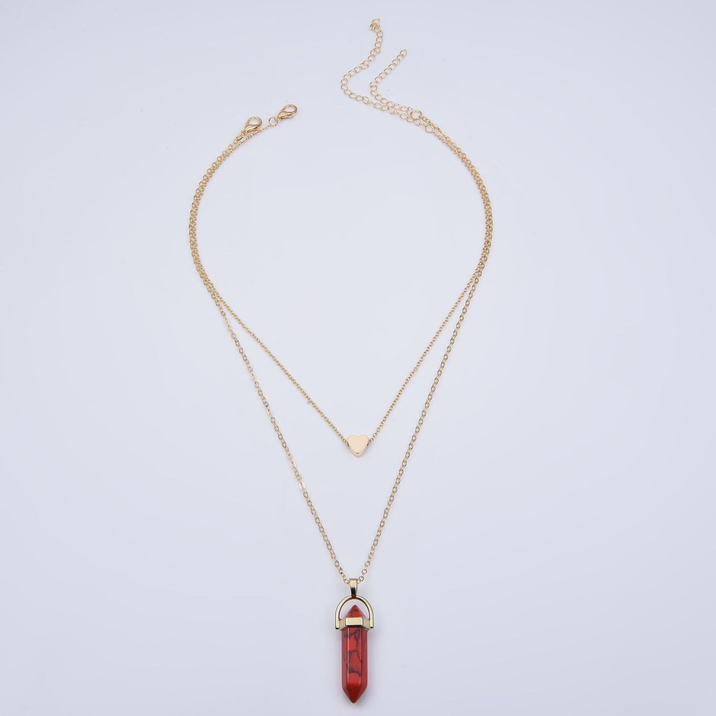 Simple Style Geometric Artificial Crystal Alloy Plating Artificial Crystal Women's Necklace