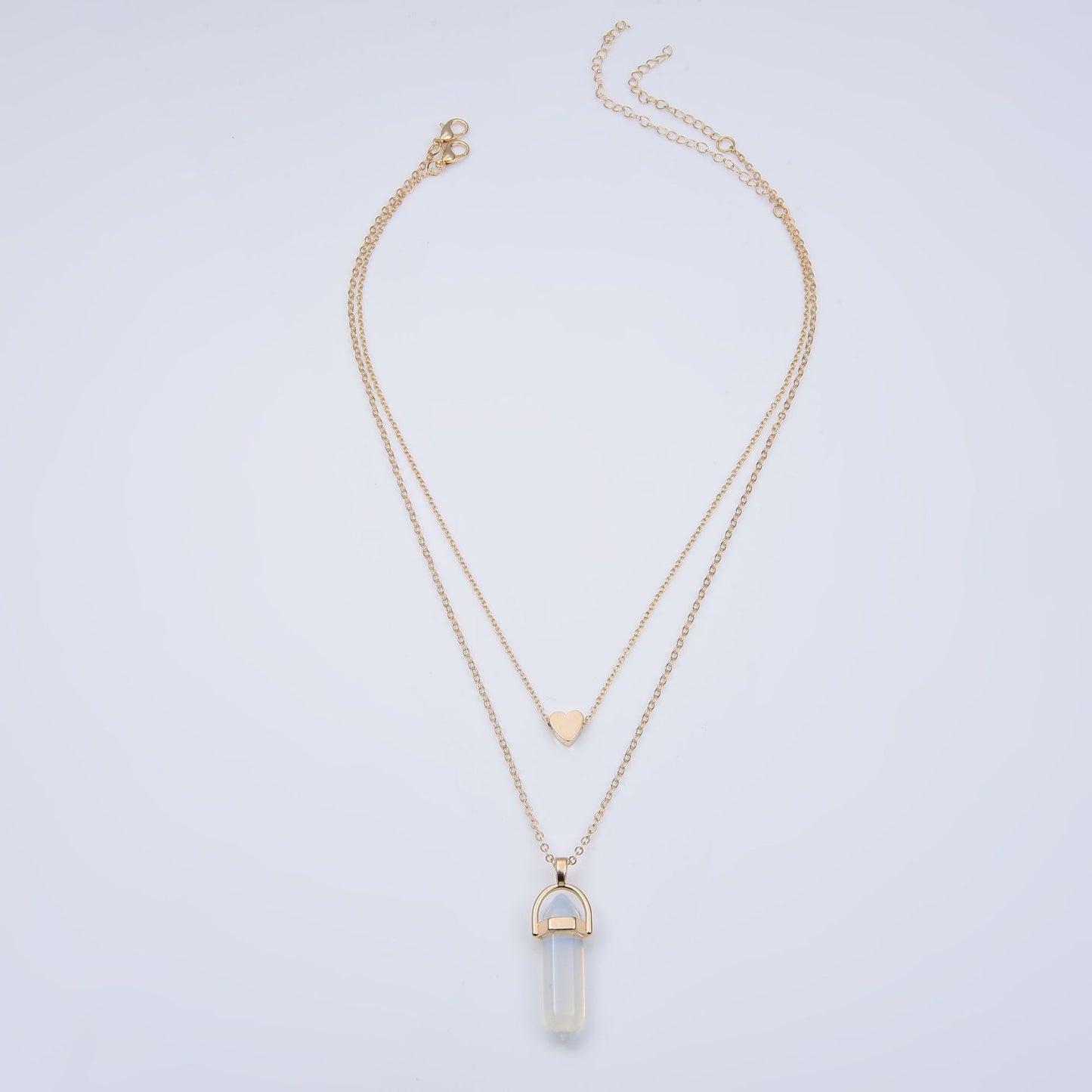 Simple Style Geometric Artificial Crystal Alloy Plating Artificial Crystal Women's Necklace