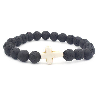 Ethnic Style Cross Stone Beaded Bracelets