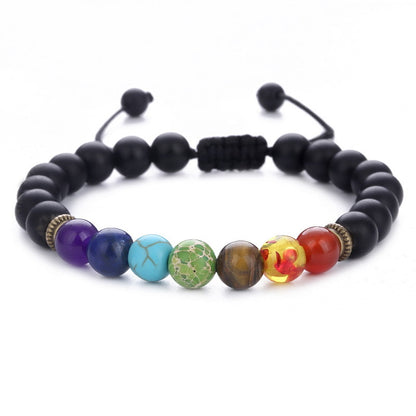 Ethnic Style Round Stone Beaded Unisex Bracelets