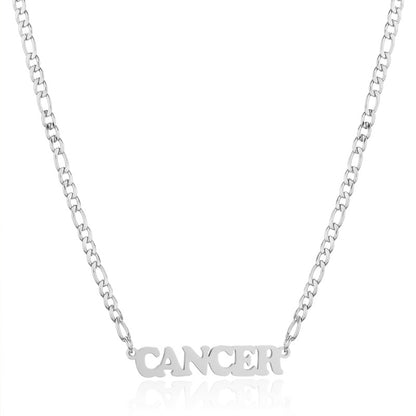 Simple Style Letter Stainless Steel Gold Plated Necklace