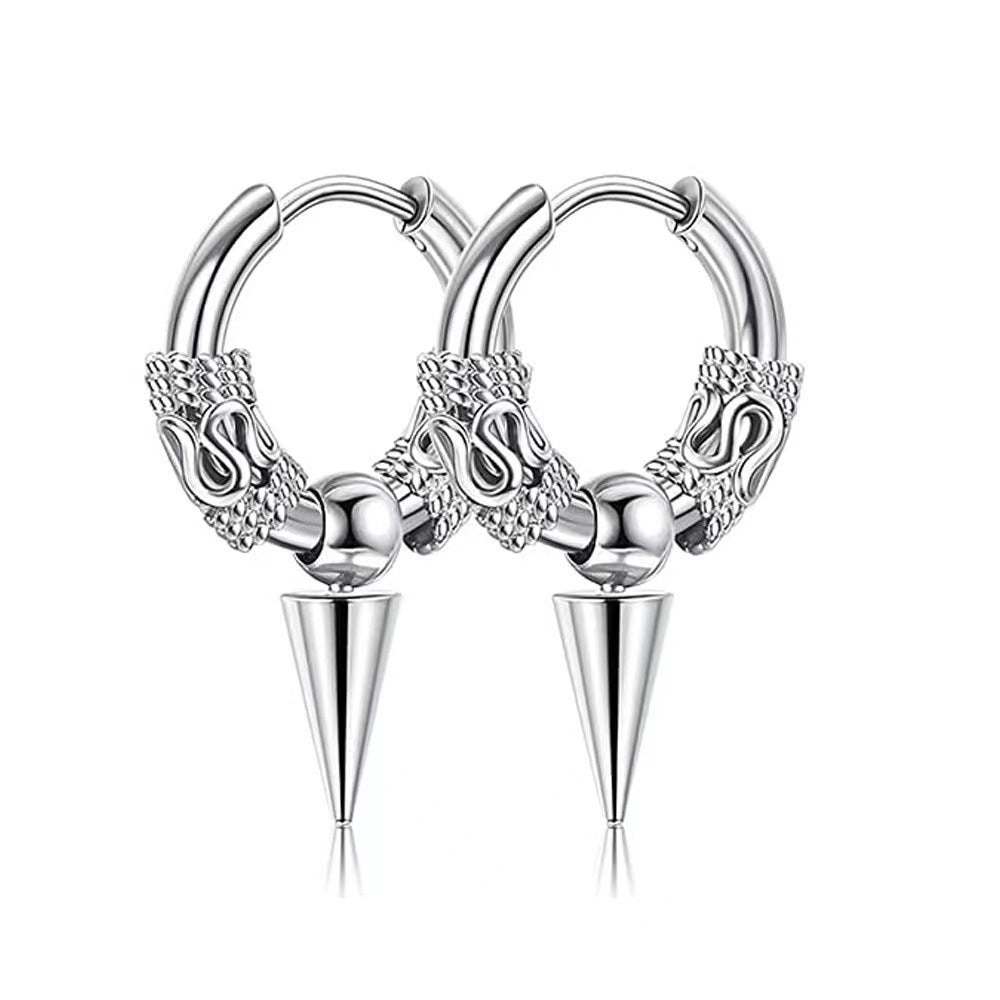 1 Piece Fashion Dragon Plating Stainless Steel Earrings