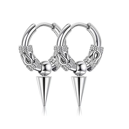 1 Piece Fashion Dragon Plating Stainless Steel Earrings