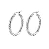 Fashion Solid Color Stainless Steel Plating Earrings 1 Pair