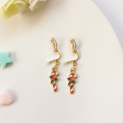 Fashion Bell Elk Alloy Christmas Girl's Ear Clips 1 Pair