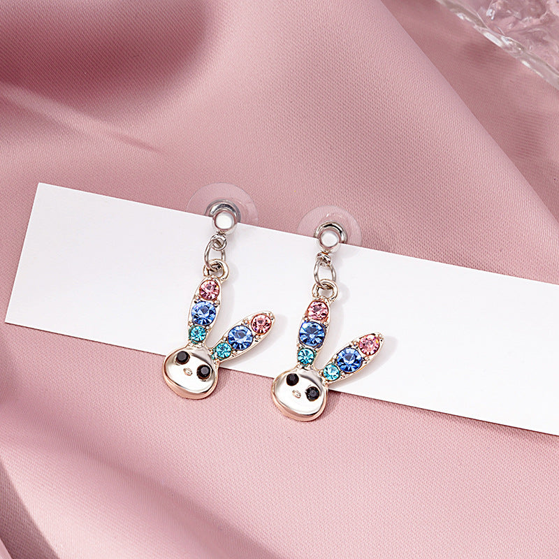 1 Pair Fashion Fruit Cat Mushroom Enamel Alloy Drop Earrings