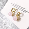 1 Pair Ig Style Square Inlay Copper Crystal Zircon Earrings