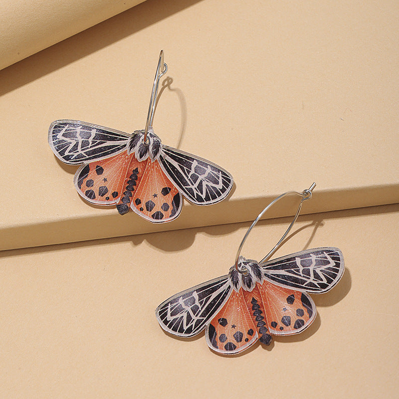 Fashion Butterfly Arylic Alloy Women's Earrings 1 Pair