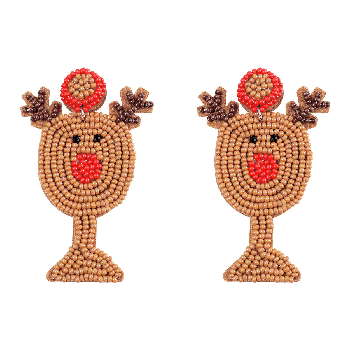 1 Pair Cartoon Style Streetwear Christmas Hat Christmas Tree Plastic Drop Earrings