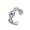 Fashion Eye Stainless Steel Enamel Hollow Out Open Ring 1 Piece