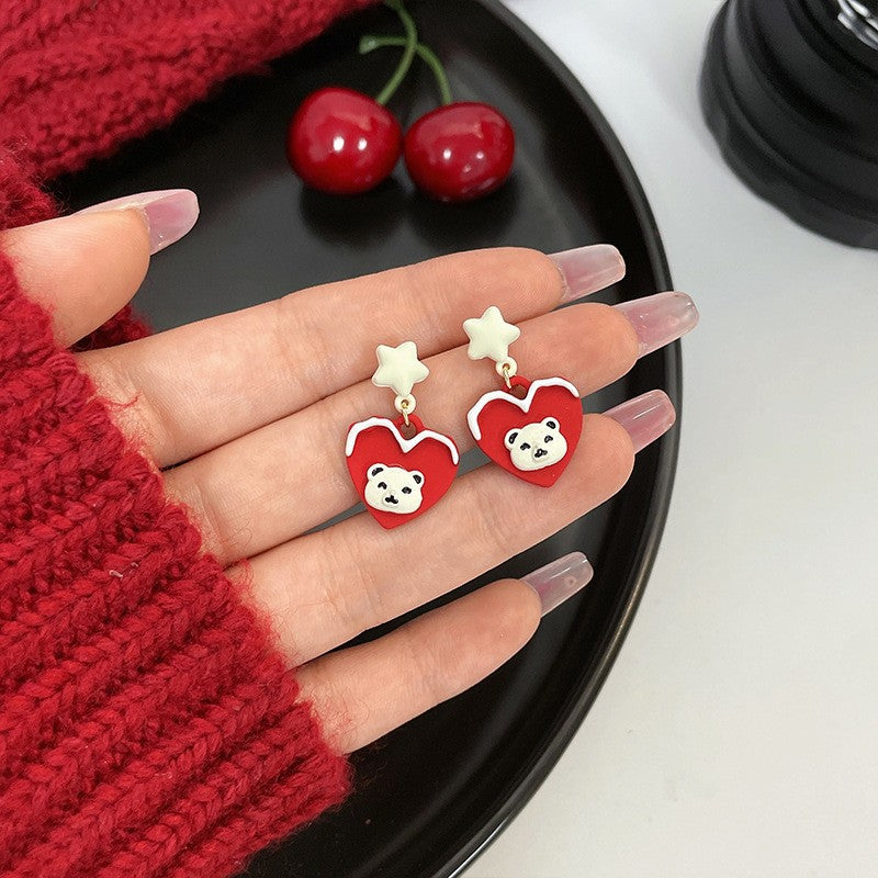 Fashion Santa Claus Alloy Plating Christmas Women's Ear Studs