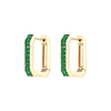 Fashion Geometric Titanium Steel Plating Zircon Earrings 1 Pair