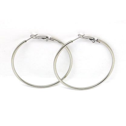 1 Pair Simple Style Geometric Plating Stainless Steel Earrings