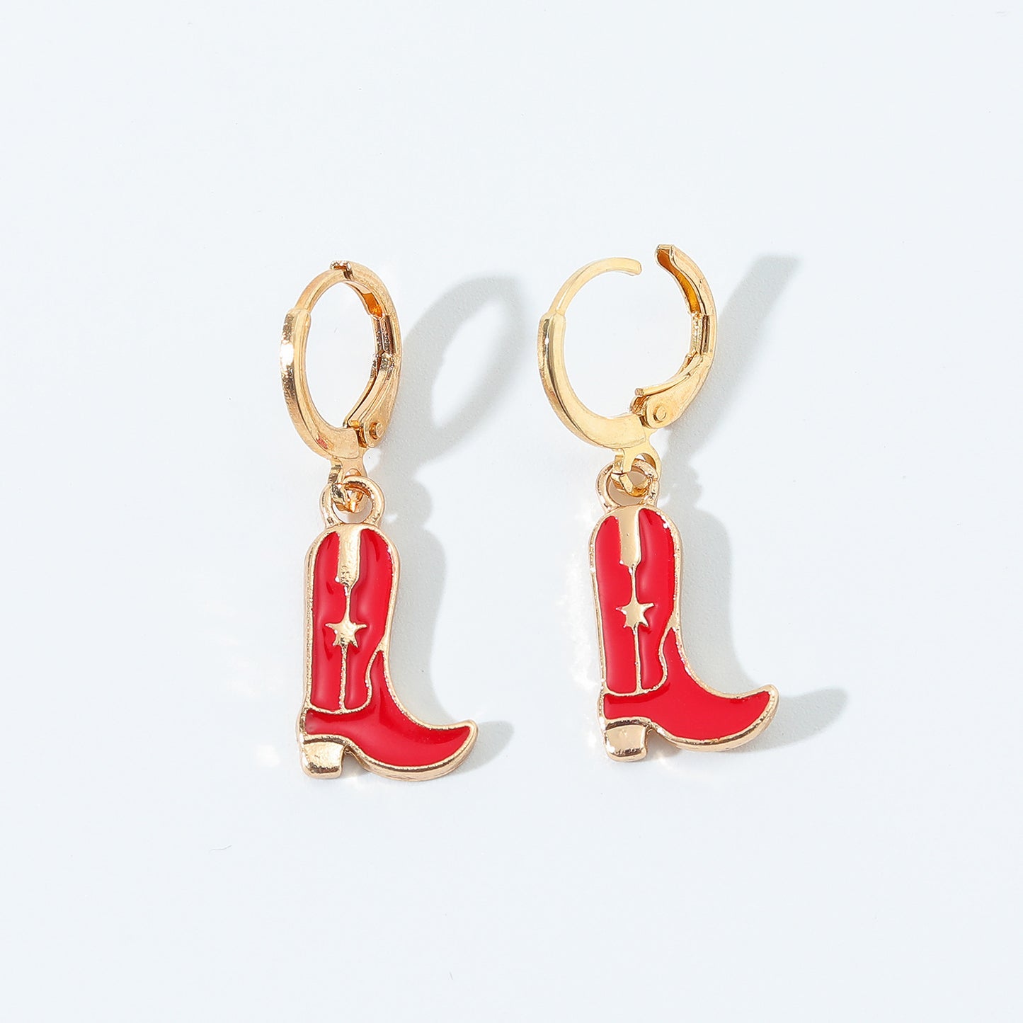 Fashion Boots Alloy Enamel Women'S Drop Earrings 1 Pair