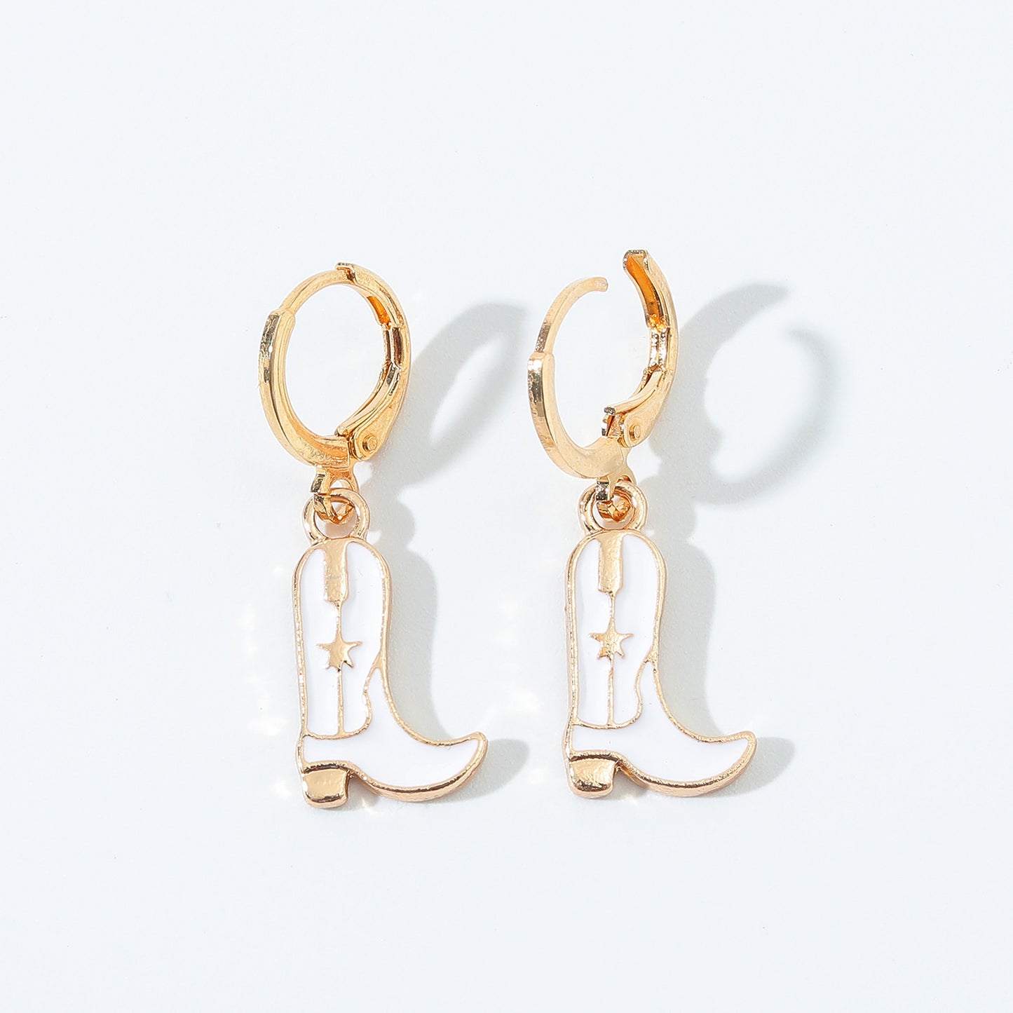 Fashion Boots Alloy Enamel Women'S Drop Earrings 1 Pair