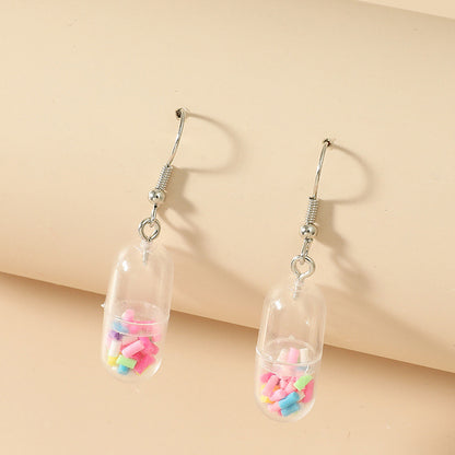 1 Pair Fashion Beer Leaves Orange Plating Alloy Drop Earrings