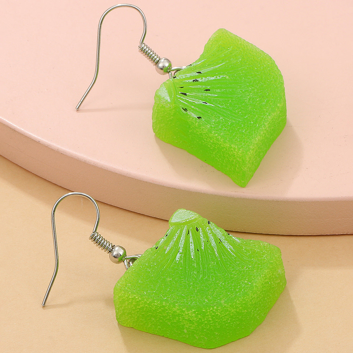 1 Pair Fashion Beer Leaves Orange Plating Alloy Drop Earrings