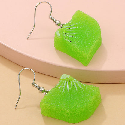 1 Pair Fashion Beer Leaves Orange Plating Alloy Drop Earrings