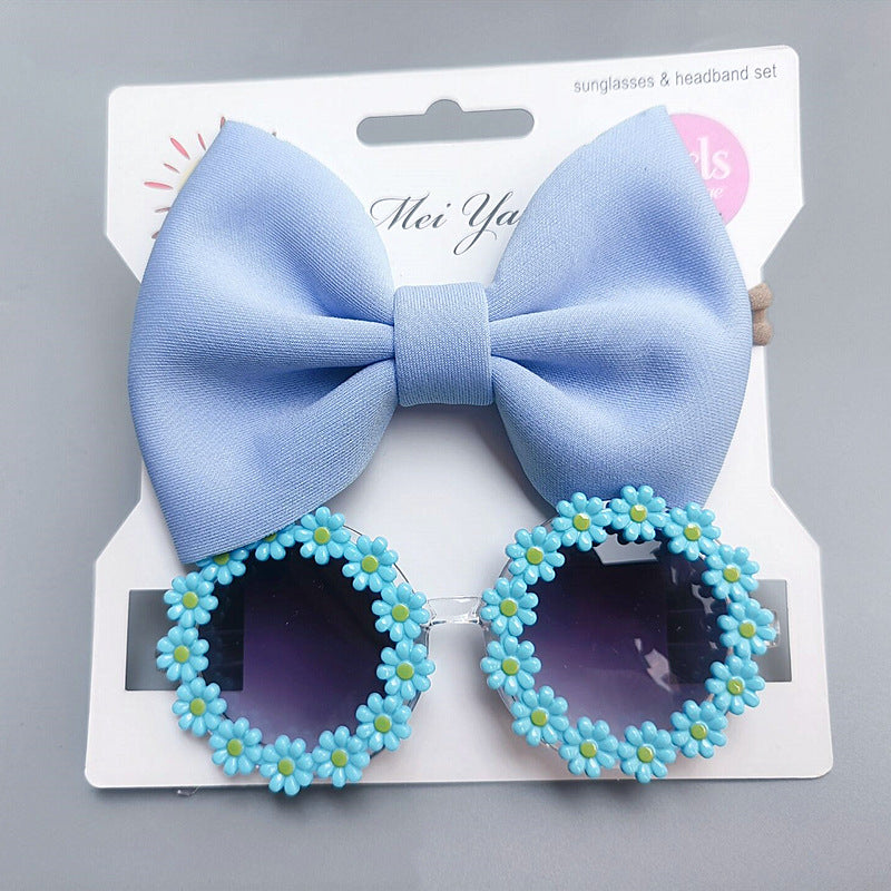 Cute Solid Color Bow Knot Plastic Cloth Handmade Hair Clip 1 Piece