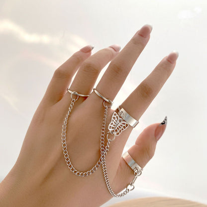 Fashion Round Alloy Plating Artificial Pearls Women's Open Ring 1 Piece