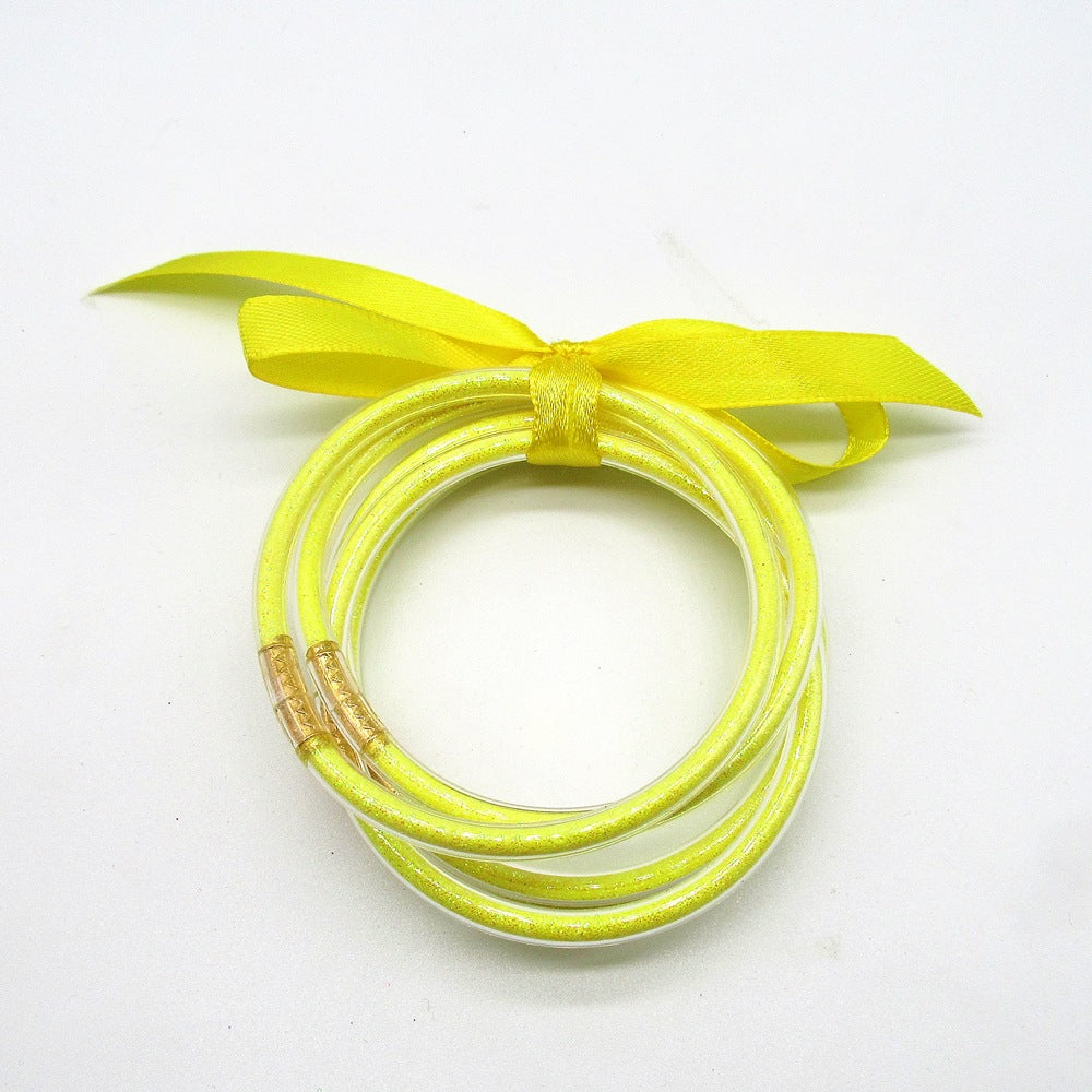 Fashion Bow Knot Alloy Plastic Unisex Bracelets