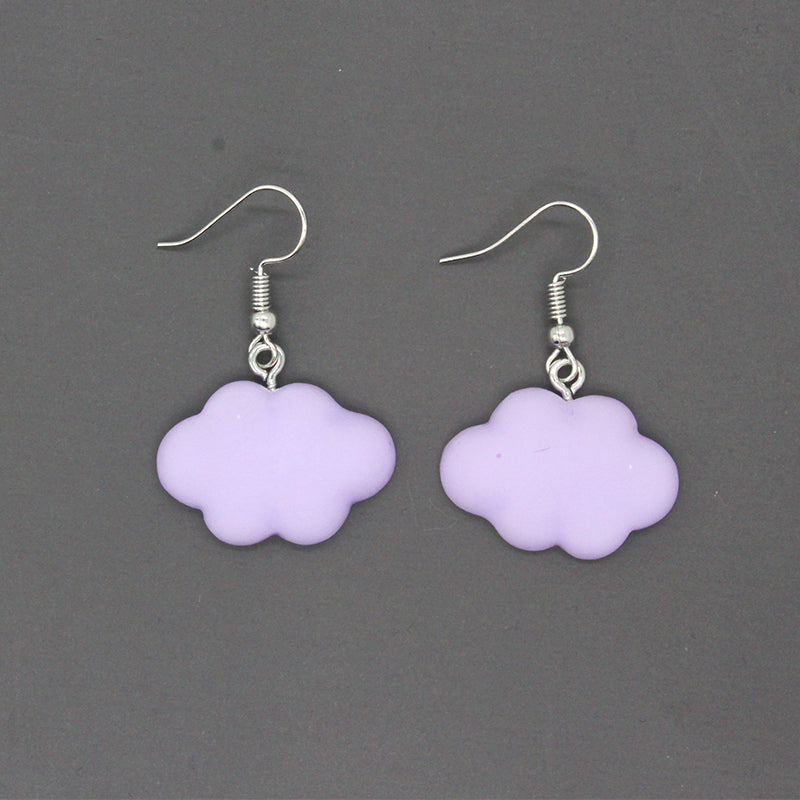 Cute Clouds Alloy Resin Women's Drop Earrings 1 Pair