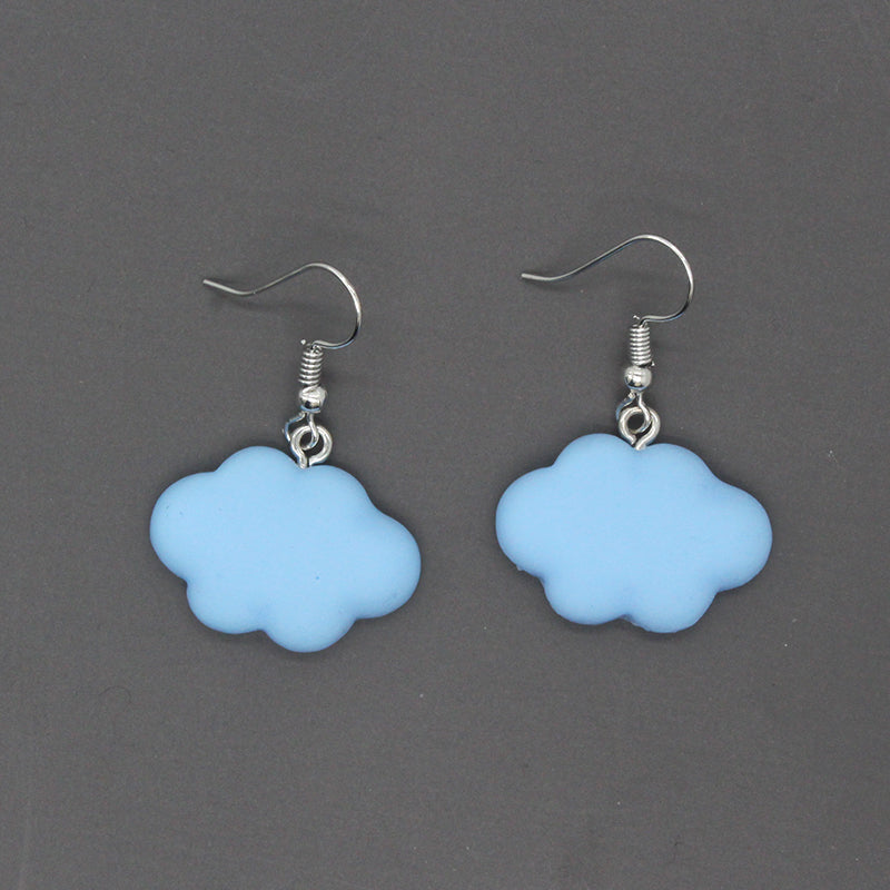 Cute Clouds Alloy Resin Women's Drop Earrings 1 Pair