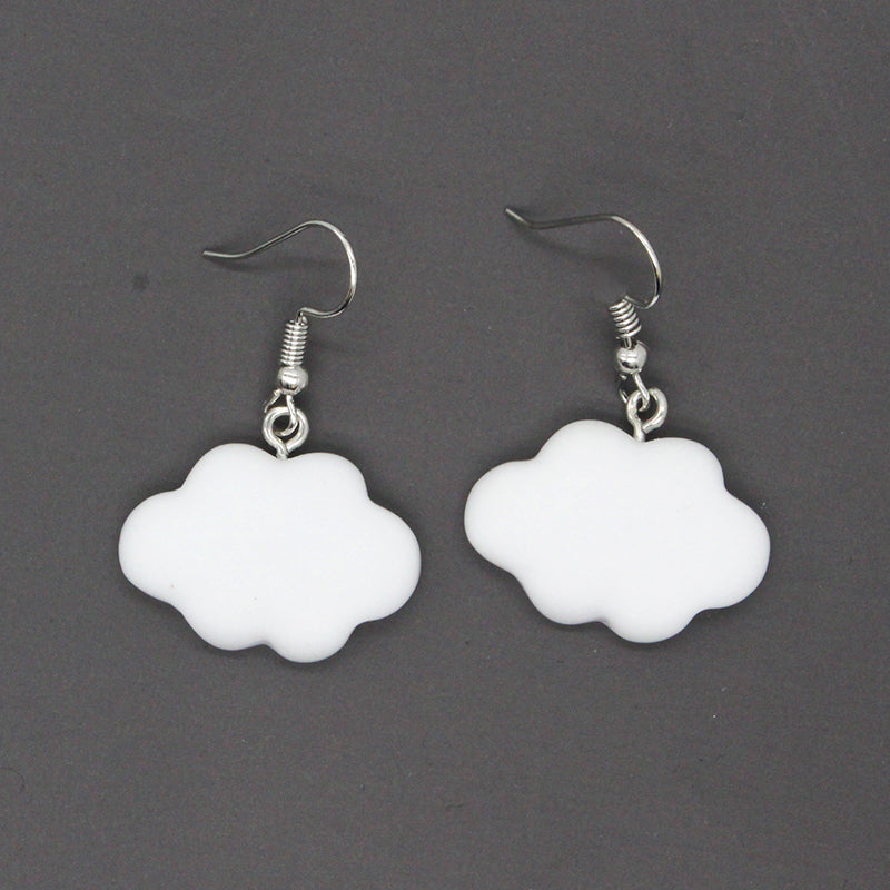 Cute Clouds Alloy Resin Women's Drop Earrings 1 Pair