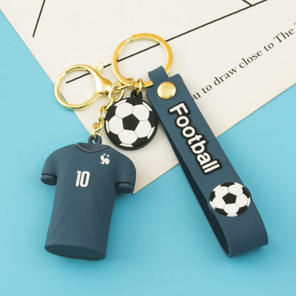 Fashion Letter Football Pvc Unisex Bag Pendant Keychain 1 Piece