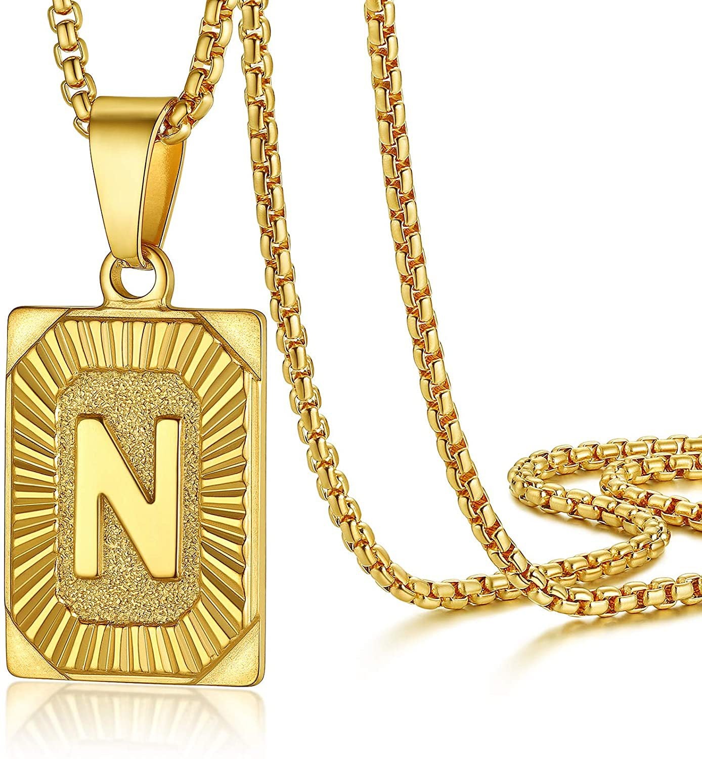 Fashion Letter Stainless Steel Plating Pendant Necklace 1 Piece