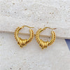 1 Pair Fashion Geometric Plating Stainless Steel Earrings