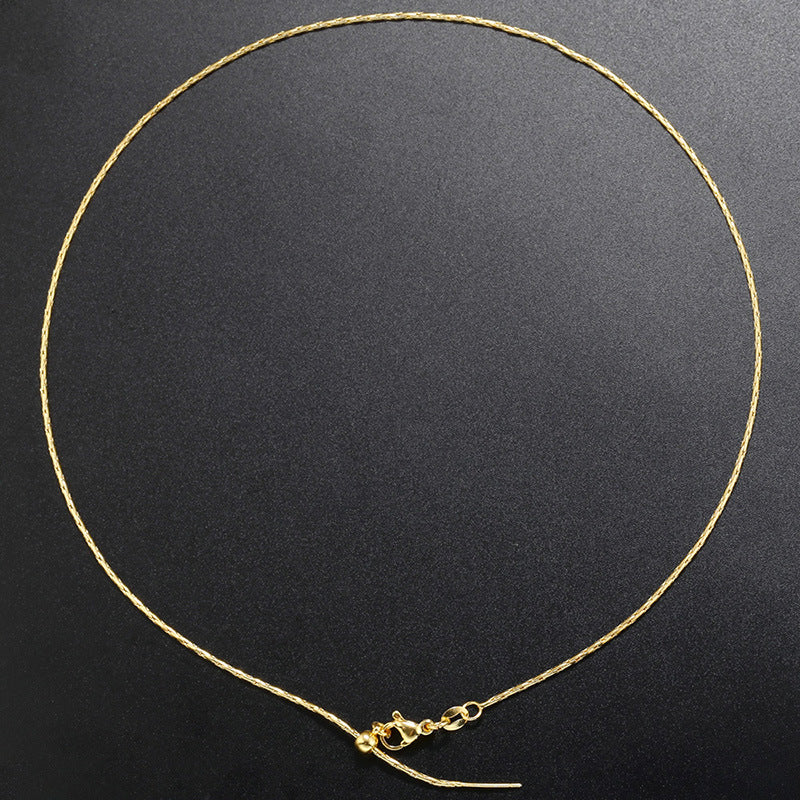 Simple Style Geometric Copper Gold Plated Necklace In Bulk